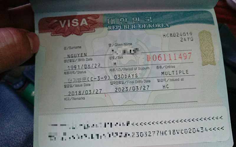 điều kiện xin visa hàn quốc 5 năm