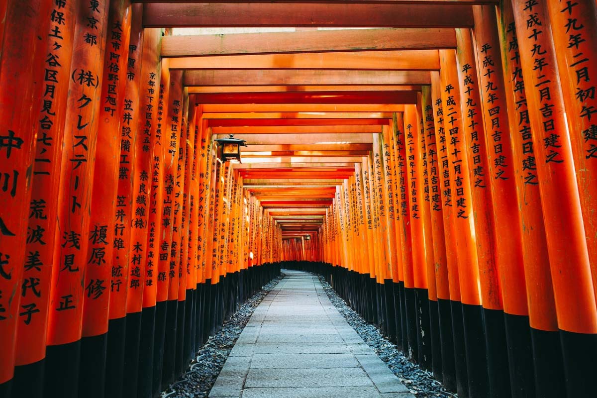 Đền Fushimi Inari phong cảnh nhật bản